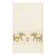 preview thumbnail 2 of 0, Authentic Hotel and Spa Turkish Cotton Elephants Embroidered Cream 4-piece Towel Set