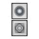 preview thumbnail 1 of 3, Uttermost String Duet Black Geometric Art (Set of 2) - Blue