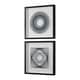 preview thumbnail 2 of 3, Uttermost String Duet Black Geometric Art (Set of 2) - Blue