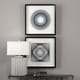 preview thumbnail 5 of 3, Uttermost String Duet Black Geometric Art (Set of 2) - Blue