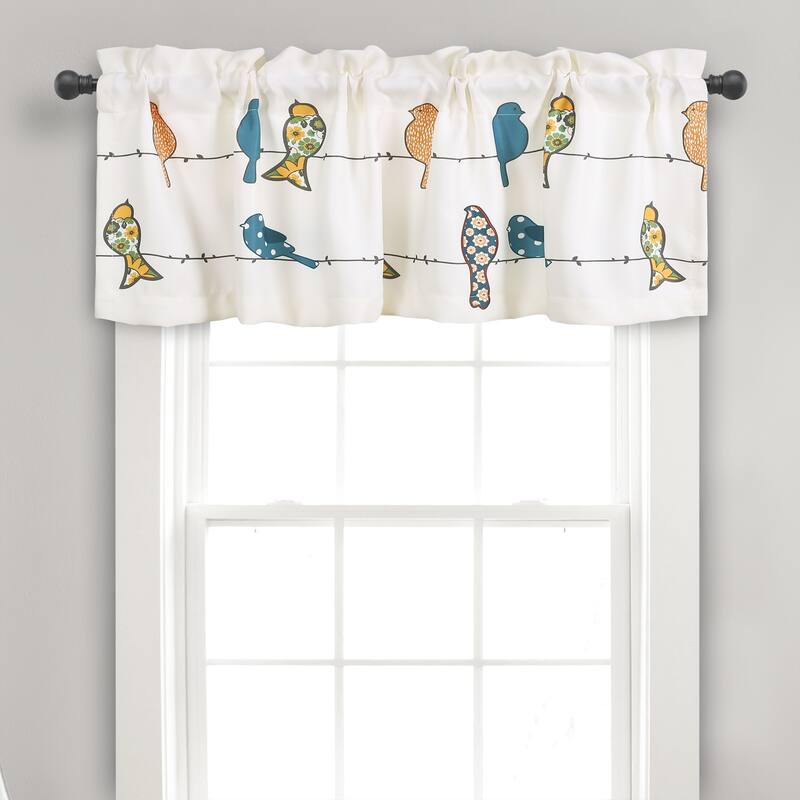 Lush Decor Rowley Birds Valance - Multi-color