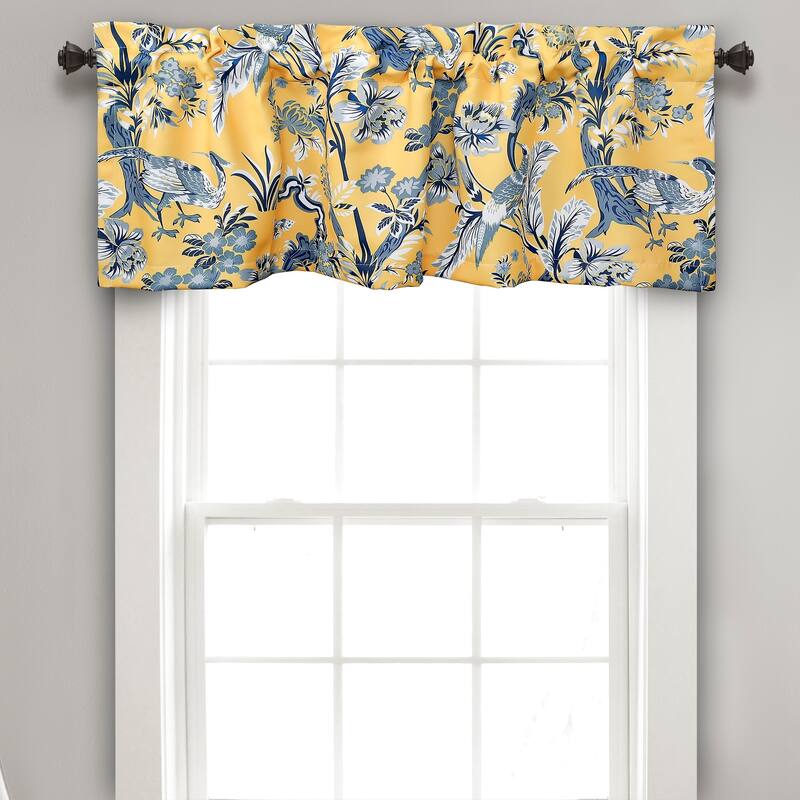 Lush Decor Dolores Room Darkening Window Curtain Valance - 52x18