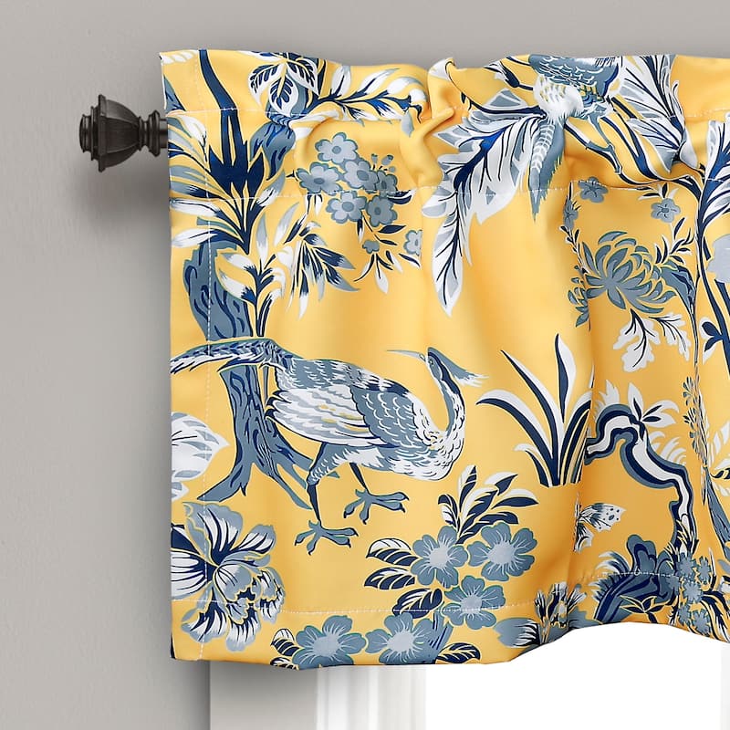 Lush Decor Dolores Room Darkening Window Curtain Valance - 52x18