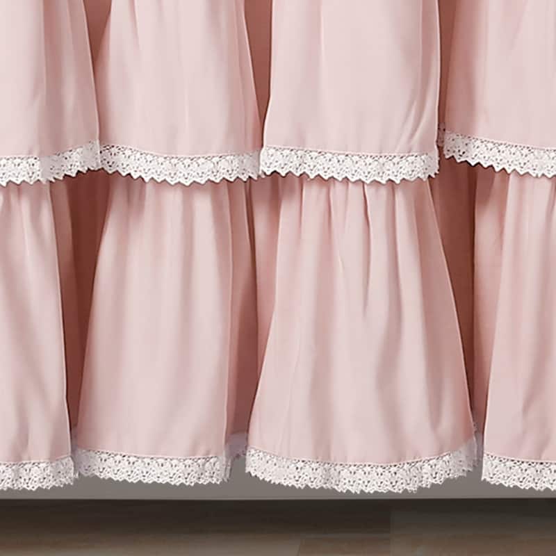 Lush Decor Lace Ruffle Shower Curtain