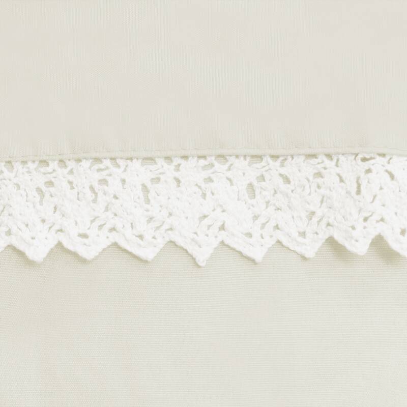 Lush Decor Lace Ruffle Shower Curtain