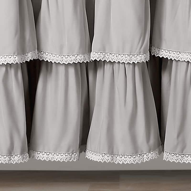 Lush Decor Lace Ruffle Shower Curtain