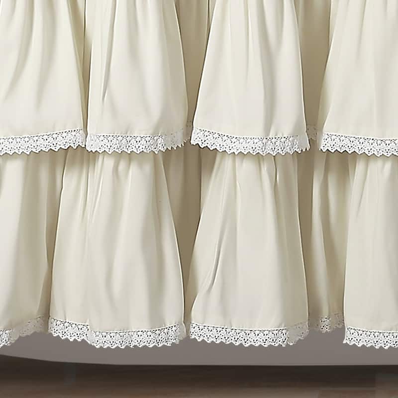 Lush Decor Lace Ruffle Shower Curtain
