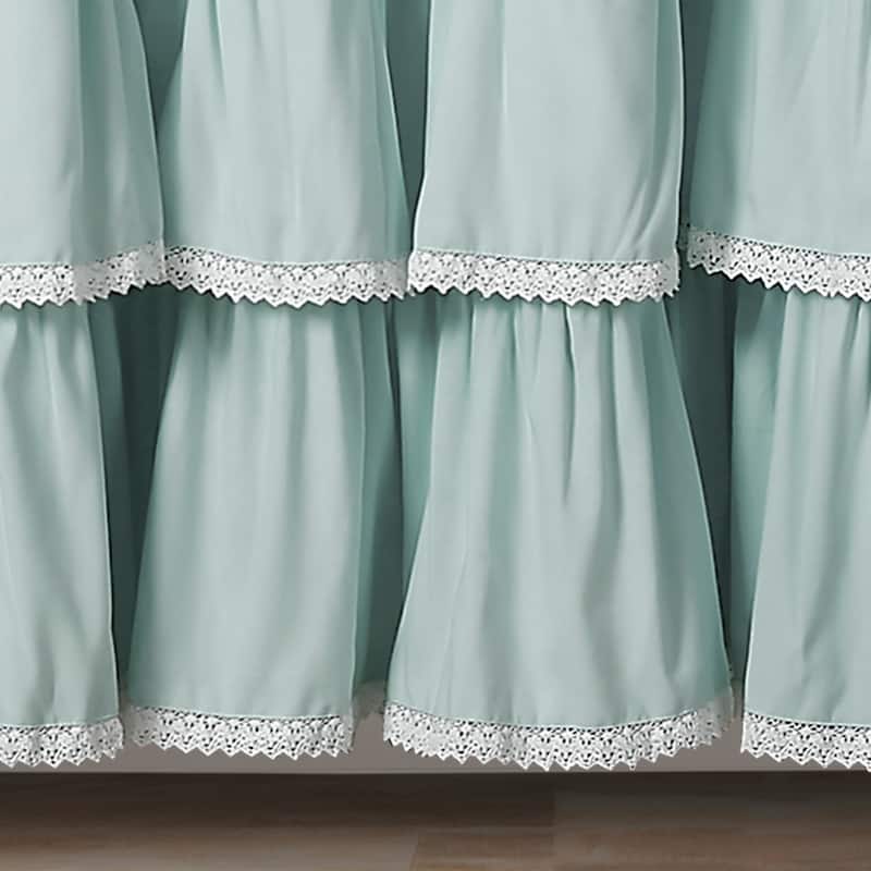 Lush Decor Lace Ruffle Shower Curtain