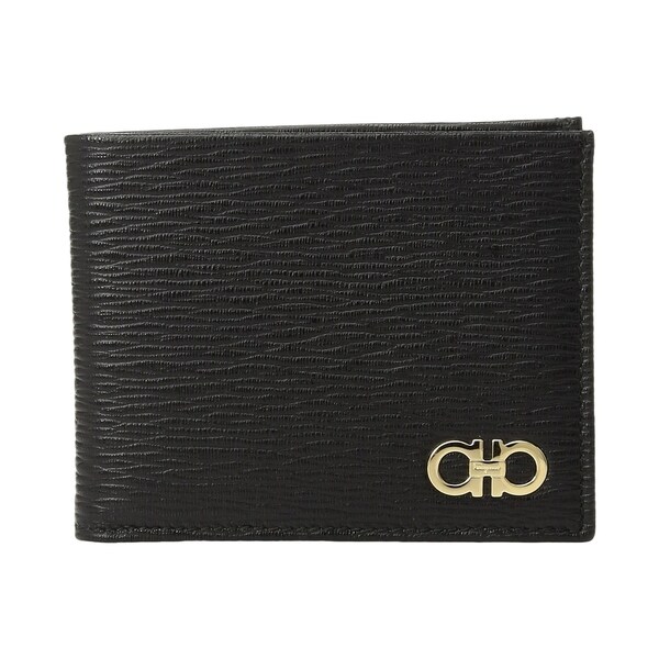 Shop Salvatore Ferragamo Men&#39;s Revival Leather Black Wallet - Free Shipping Today - Overstock ...