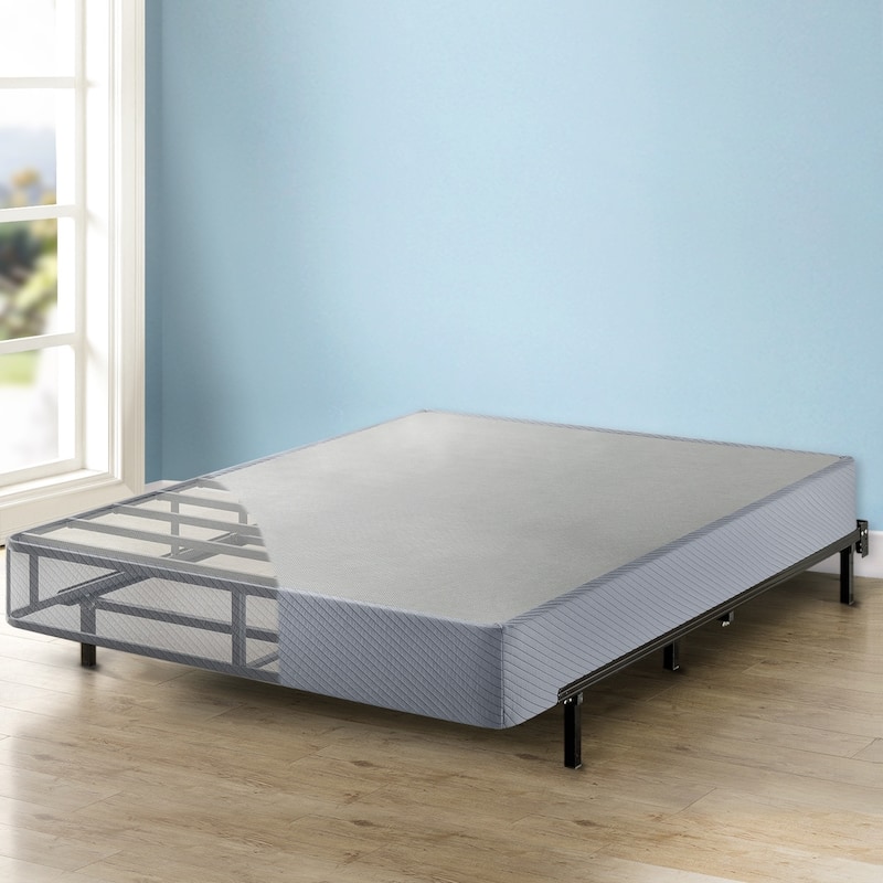 Full-size 9-inch Heavy Duty Steel Grey Box Spring by Crown Comfort