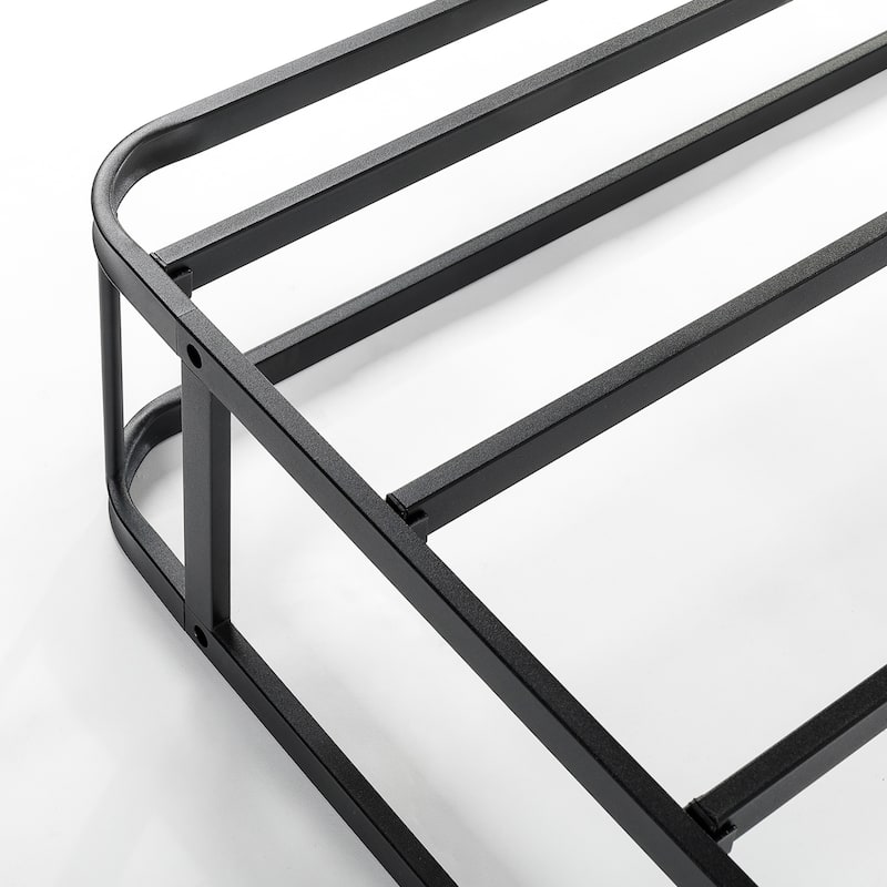 Queen Size 9 Inch Heavy Duty Steel Box Spring Navy by Crown Comfort