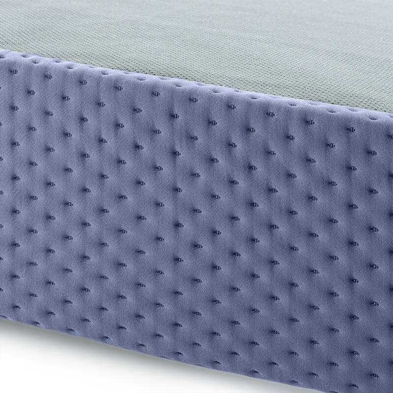 Queen Size 9 Inch Heavy Duty Steel Box Spring Navy by Crown Comfort