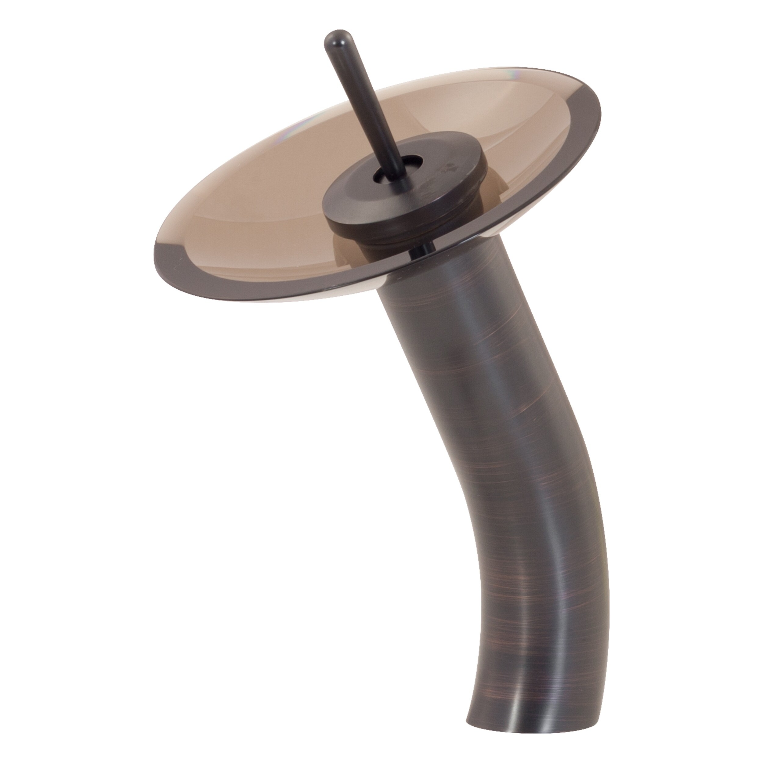 Topia Waterfall Vessel Faucet In Oil Rubbed Bronze With Brown Gl Topia Waterfall Vessel Faucet In Oil Rubbed Bronze With Brown Gl