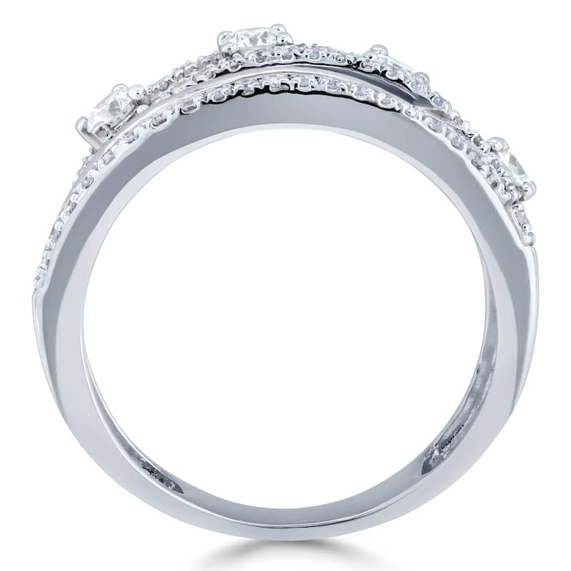 Annello by Kobelli 10k Gold 1/2ct TDW Diamond Anniversary Band Fashion Ring
