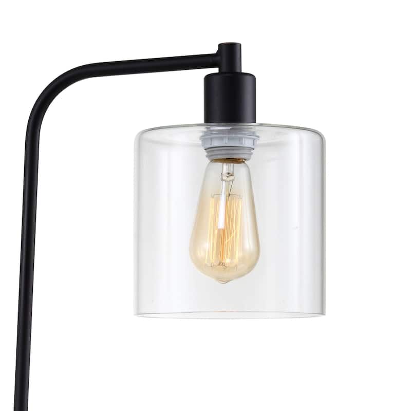 Leya Industrial Black Metal 1-light Base Lamp by Furniture of America - N/A