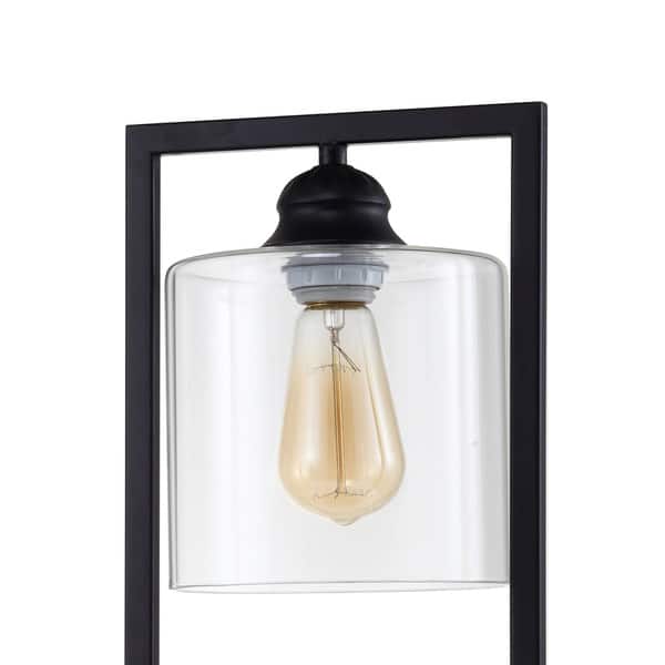 Leya Contemporary Black Metal Frame Table Lamp by Furniture of America