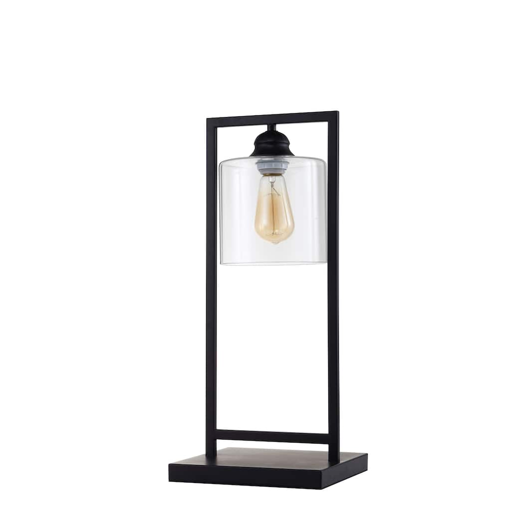 Leya Contemporary Black Metal Frame Table Lamp by Furniture of America