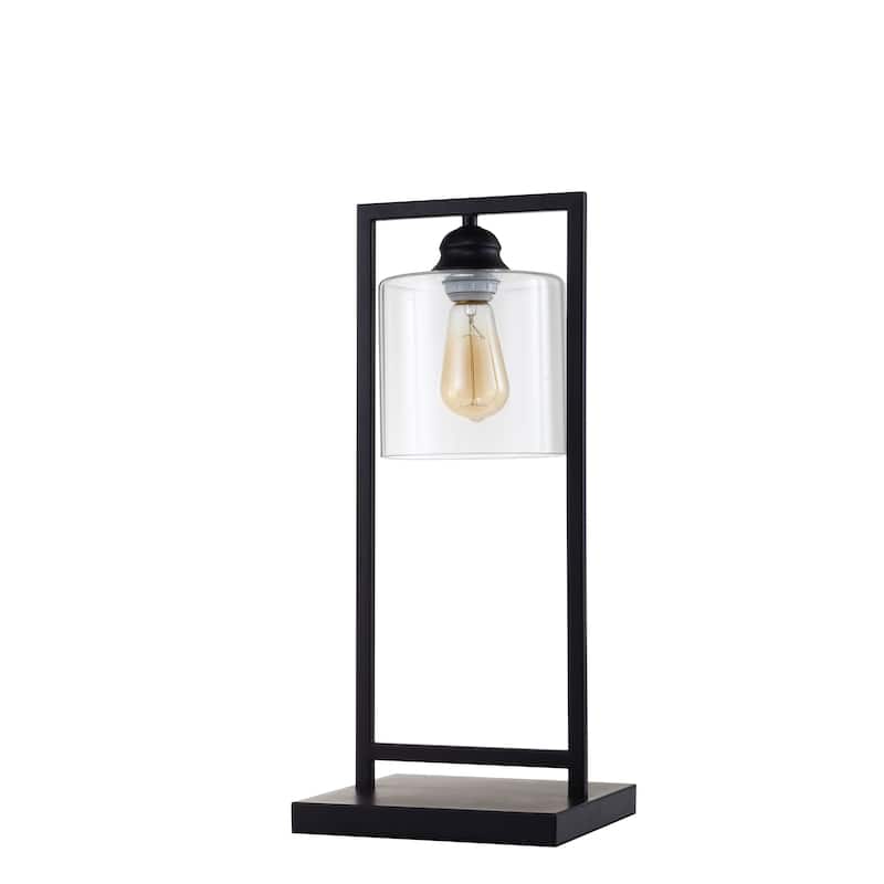 Leya Contemporary Black Metal Frame Table Lamp by Furniture of America
