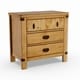 preview thumbnail 8 of 10, Sierren Country Wood 3-Drawer Nightstand with USB Outlet by Furniture of America