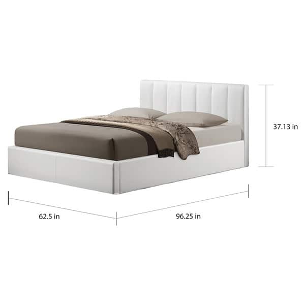 Shop Strick Bolton Chana Upholstered White Storage Bed