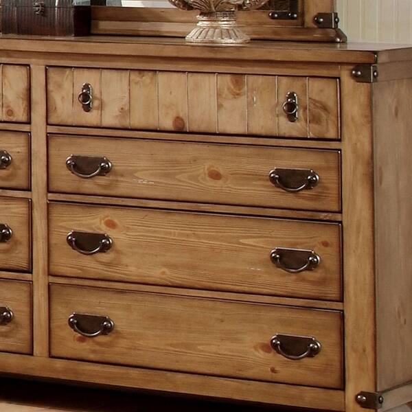 Furniture Of America Sierren Country Style 2 Piece Dresser Country Style 2 Piece Dresser
