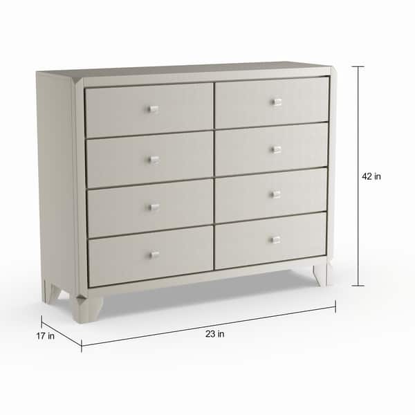 Shop Silver Orchid Grant Contemporary Champagne Silver Finish Wood