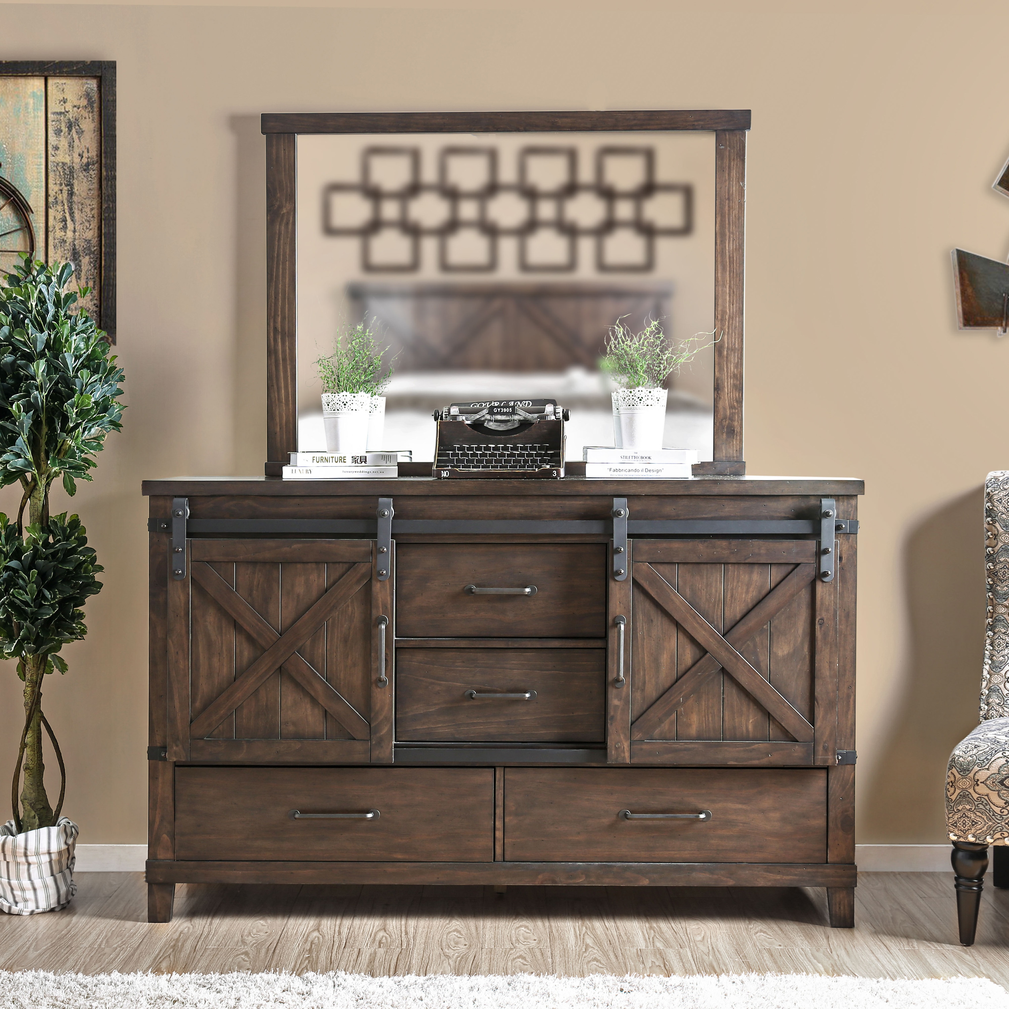 Shop The Gray Barn Epona Rustic 2 Piece Dark Walnut Dresser And