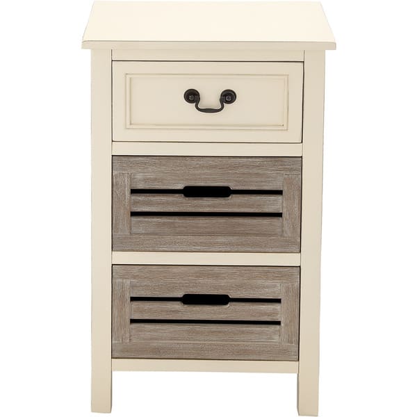 Shop Black Friday Deals On The Gray Barn Miranda 3 Drawer Solid Wood Two Tone Nightstand Overstock 21906985