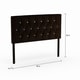 preview thumbnail 4 of 23, Huntress I Crocodile Glam Faux Leather Button Tufted Headboard by Furniture of America