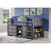 Taylor & Olive Dardanelle Grey Wood Twin Low Loft Bed