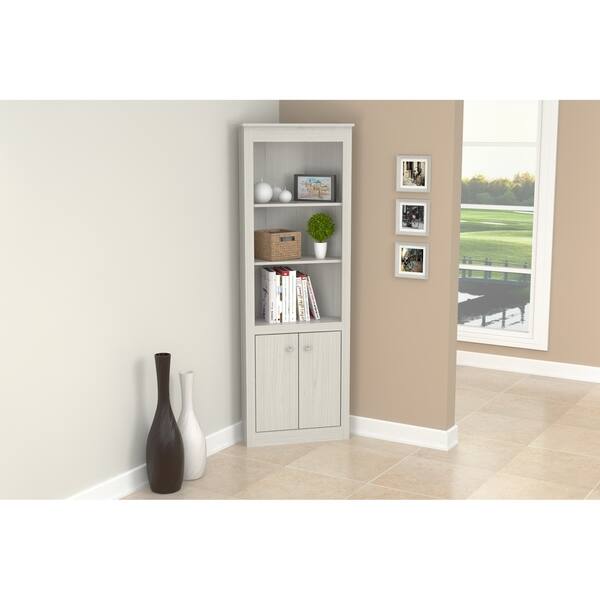 Shop Inval 2 Door Corner Bookshelf Medium Free Shipping Today