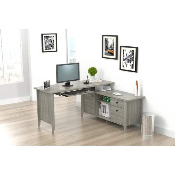 Shop Inval L Shaped Computer Writing Desk Free Shipping Today