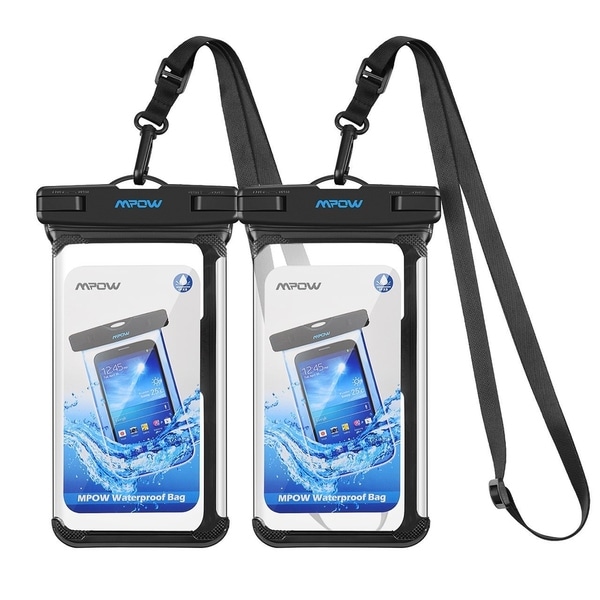 Mpow Waterproof Case Adjustable Lanyard Universal Phone Bag - Overstock ...