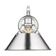 preview thumbnail 1 of 1, Orwell CH 1 Light Wall Sconce in Chrome with Chrome Shade