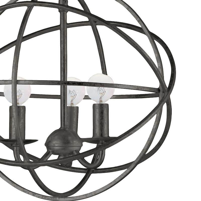 Copper Grove Poltava 3-light English Bronze Mini Globe Chandelier