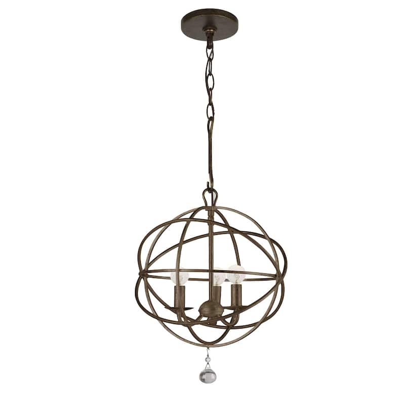 Copper Grove Poltava 3-light English Bronze Mini Globe Chandelier