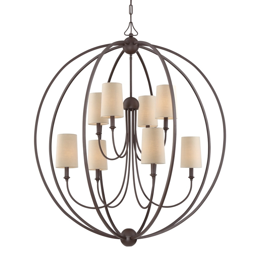 Crystorama Libby Langdon Sylvan 8-light Dark Bronze Chandelier - Chandeliers For Bedrooms by Overstock.com