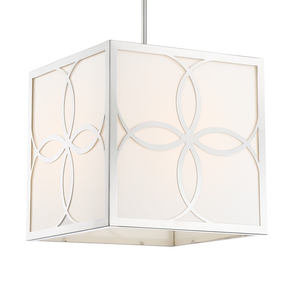 Crystorama Anniversary 4-light Polished Nickel Chandelier - Chandeliers For Bedrooms by Overstock.com