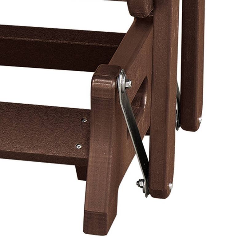 OS Home Model FanBack Glider Made in the USA- Cedar, Tudor Brown