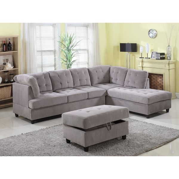 Shop Golden Coast Furniture Brown Corduroy Fabric Upholstered 3