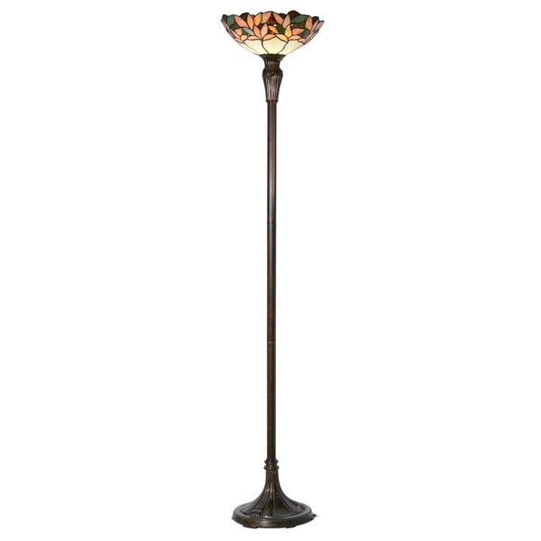 crystal leaf floor lamp