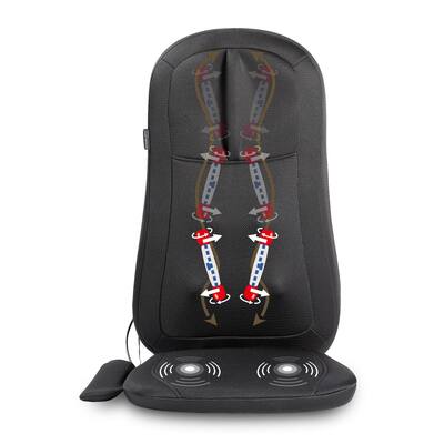 SNAILAX Shiatsu Rolling Back & Shoulder Massage Seat Cushion SL-261