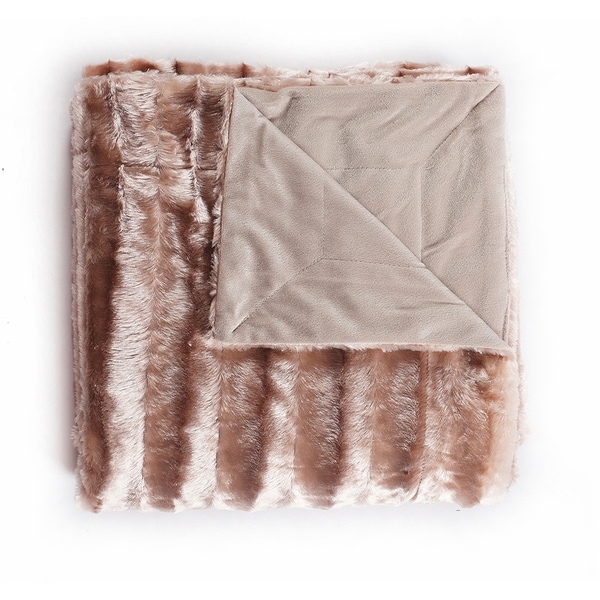 De moocci faux fur outlet throw