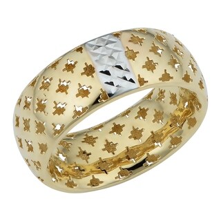 14K Rose Gold Band Ring Italian Made