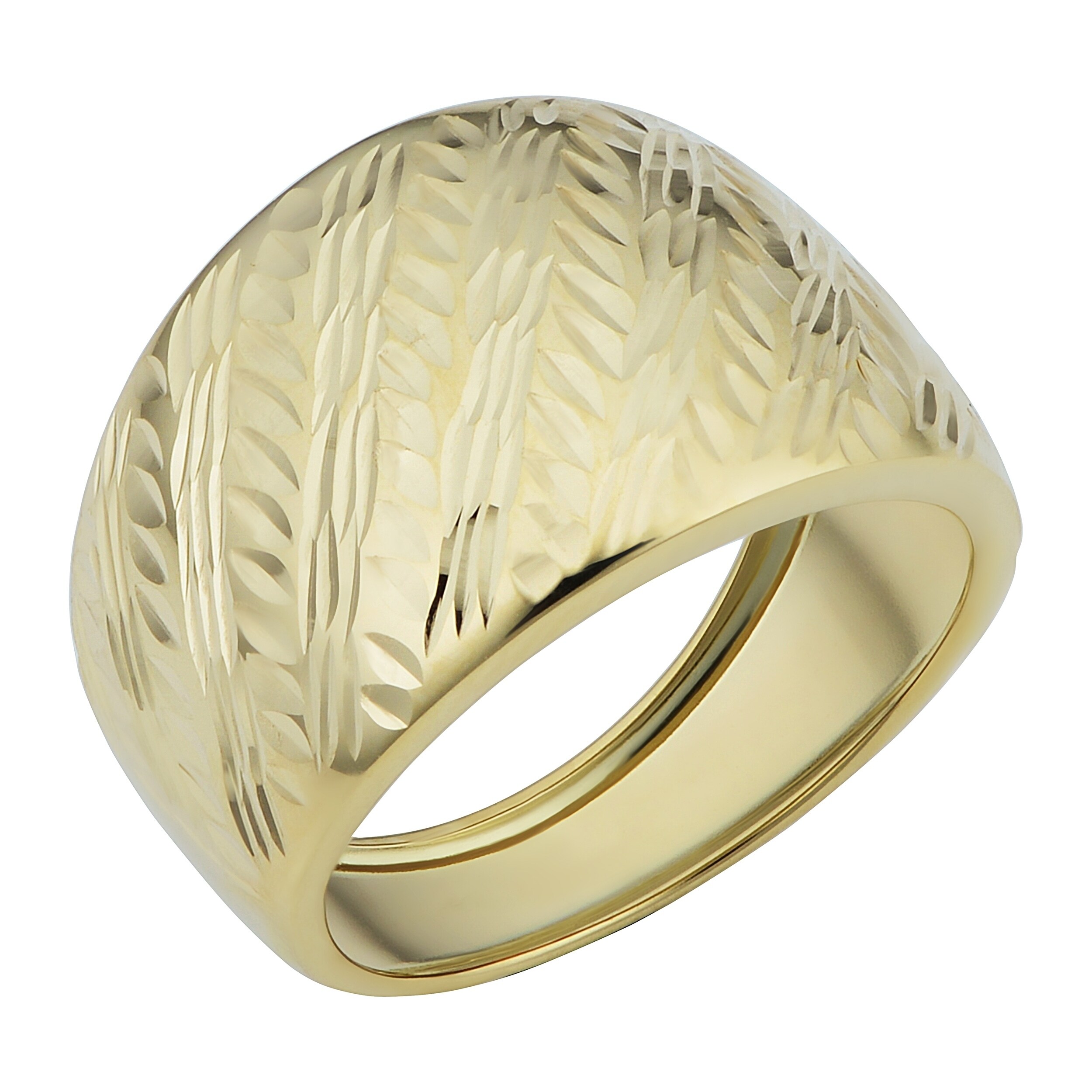Size 11 Bonyak Jewelry 14K Diamond-Cut Scallop Shell Toe Ring in 14k Yellow Gold