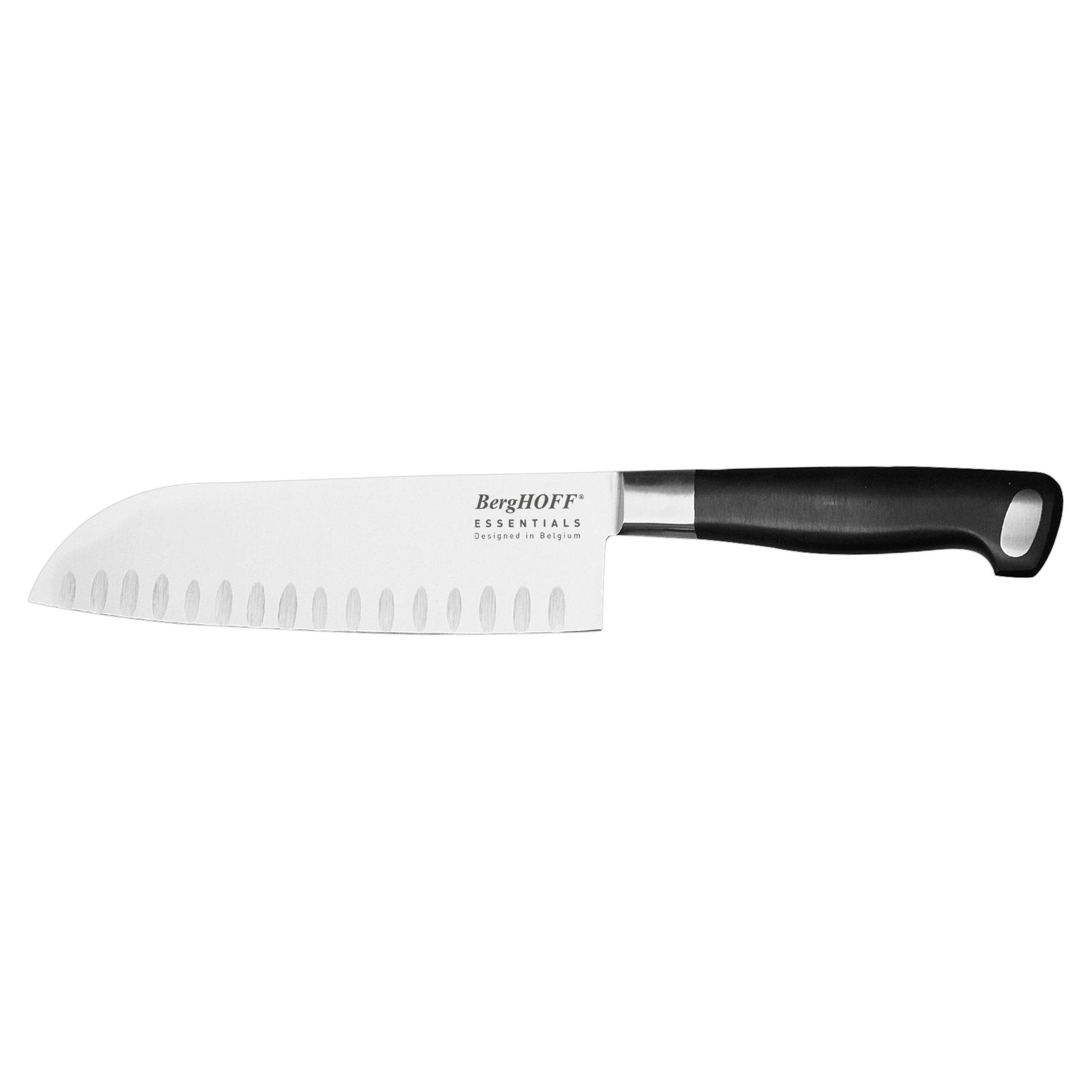 Santoku Chef's Knife 7 inch: Best Quality Professional Scalloped (gran –