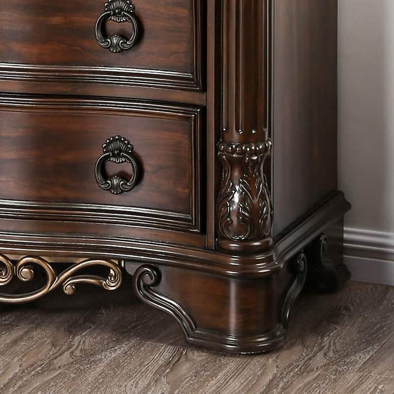 Pune Traditional Brown Wood 7-Drawer Chest by Furniture of America