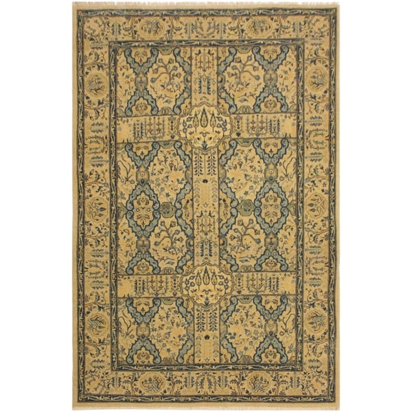 Istanbul E Tan Teal Turkish Hand Knotted Rug 4 8 X 7 0 Istanbul E Tan Teal Turkish Hand Knotted Rug 4 X27 8