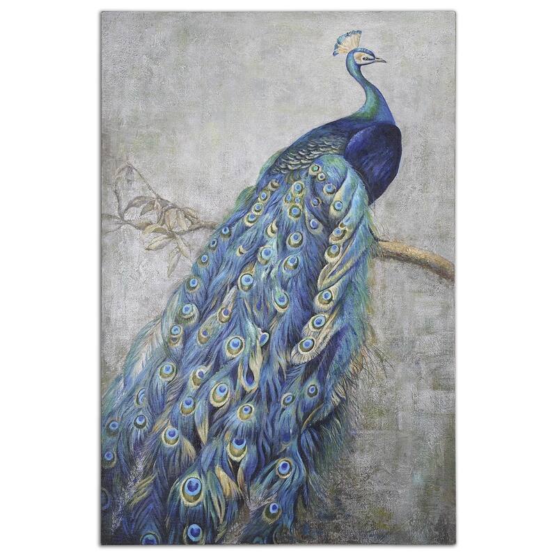 Uttermost Proud Papa Hand Painted Art - Blue