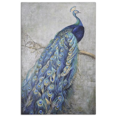 Uttermost Proud Papa Hand Painted Art - Blue